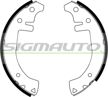 SIGMAUTO SFA401 - Комплект гальм, барабанний механізм avtolavka.club