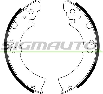 SIGMAUTO SFA855 - Комплект гальм, барабанний механізм avtolavka.club