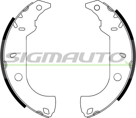 SIGMAUTO SFA170 - Комплект гальм, барабанний механізм avtolavka.club