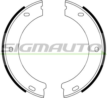 SIGMAUTO SFA384 - Комплект гальм, барабанний механізм avtolavka.club