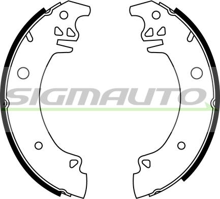 SIGMAUTO SFA376 - Комплект гальм, барабанний механізм avtolavka.club