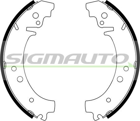 SIGMAUTO SFA160 - Комплект гальм, барабанний механізм avtolavka.club