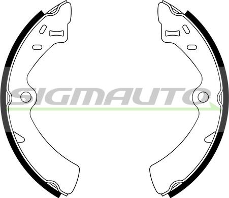 SIGMAUTO SFA916 - Комплект гальм, барабанний механізм avtolavka.club