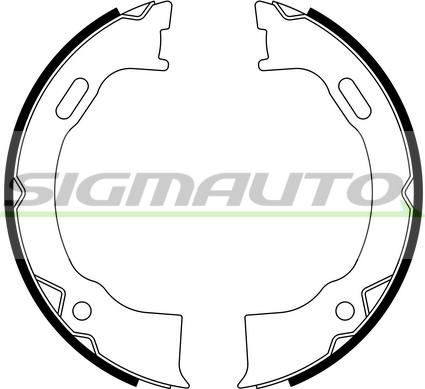 SIGMAUTO SFA428 - Комплект гальм, ручник, парковка avtolavka.club