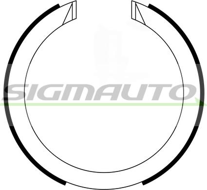 SIGMAUTO SFA634 - Комплект гальм, ручник, парковка avtolavka.club