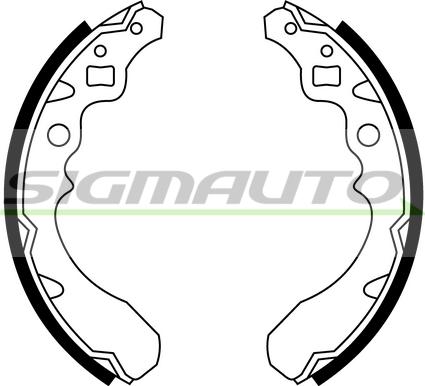 SIGMAUTO SFA670 - Комплект гальм, барабанний механізм avtolavka.club