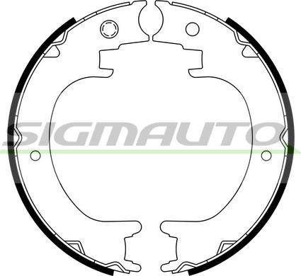 SIGMAUTO 2894 - Комплект гальм, ручник, парковка avtolavka.club