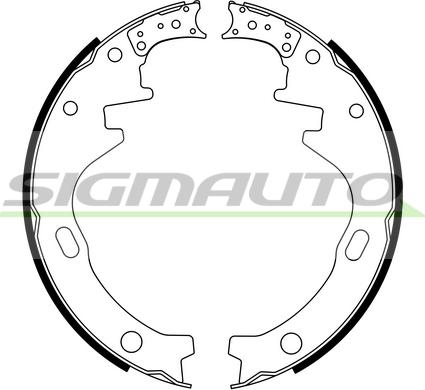 SIGMAUTO SFA848 - Комплект гальм, барабанний механізм avtolavka.club