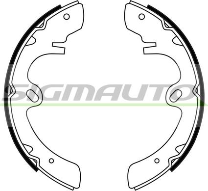 SIGMAUTO SFA847 - Комплект гальм, барабанний механізм avtolavka.club