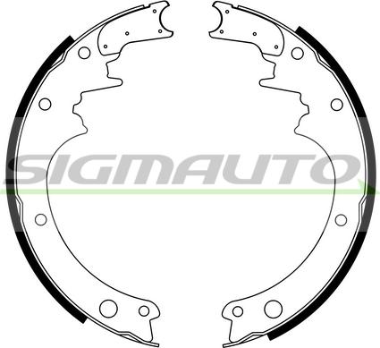 SIGMAUTO SFA850 - Комплект гальм, барабанний механізм avtolavka.club