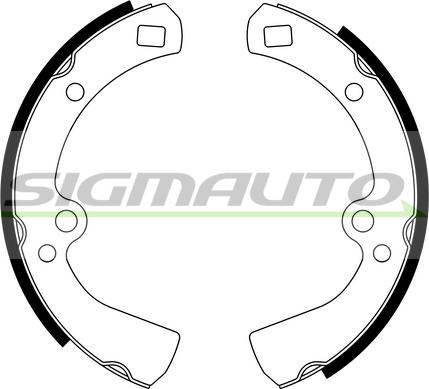 SIGMAUTO SFA852 - Комплект гальм, барабанний механізм avtolavka.club