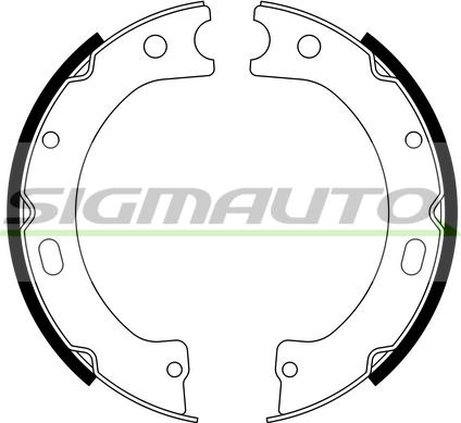 SIGMAUTO SFA868 - Комплект гальм, ручник, парковка avtolavka.club