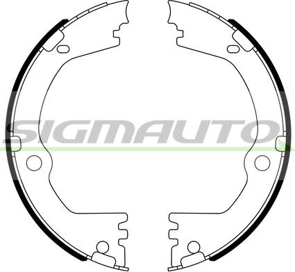 SIGMAUTO SFA808 - Комплект гальм, ручник, парковка avtolavka.club