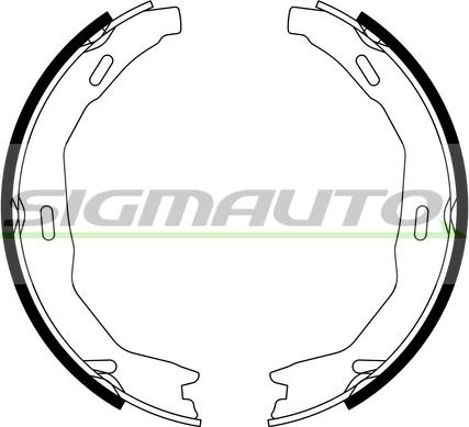 SIGMAUTO SFA317 - Комплект гальм, ручник, парковка avtolavka.club