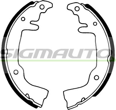 SIGMAUTO SFA371 - Комплект гальм, барабанний механізм avtolavka.club