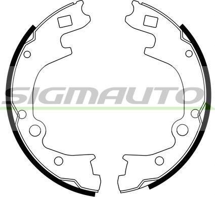 SIGMAUTO SFA793 - Комплект гальм, ручник, парковка avtolavka.club