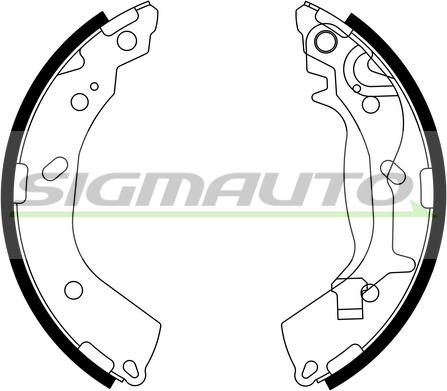 SIGMAUTO SFA745 - Комплект гальм, барабанний механізм avtolavka.club