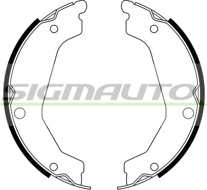 SIGMAUTO SFA758 - Комплект гальм, ручник, парковка avtolavka.club