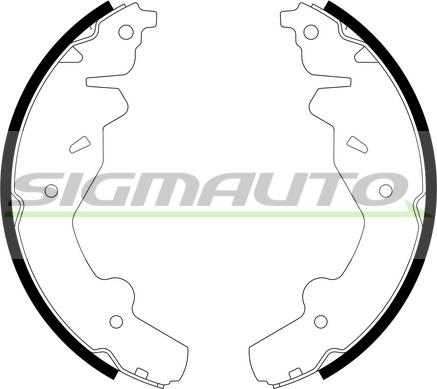 SIGMAUTO SFA763 - Комплект гальм, барабанний механізм avtolavka.club