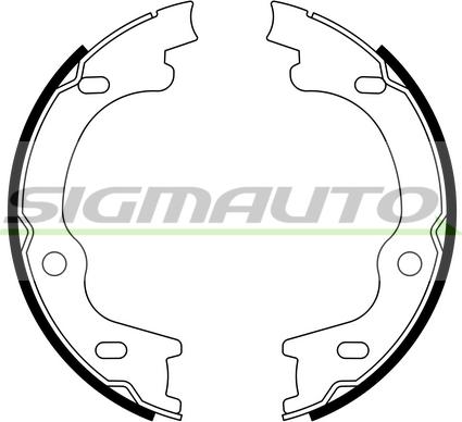 SIGMAUTO SFA785 - Комплект гальм, ручник, парковка avtolavka.club