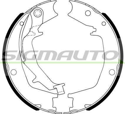 SIGMAUTO SFA727 - Комплект гальм, ручник, парковка avtolavka.club