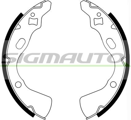 SIGMAUTO SFA770 - Комплект гальм, барабанний механізм avtolavka.club