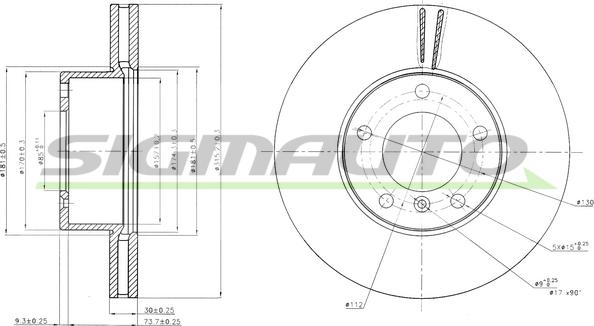 SIGMAUTO DBB891V - Гальмівний диск avtolavka.club