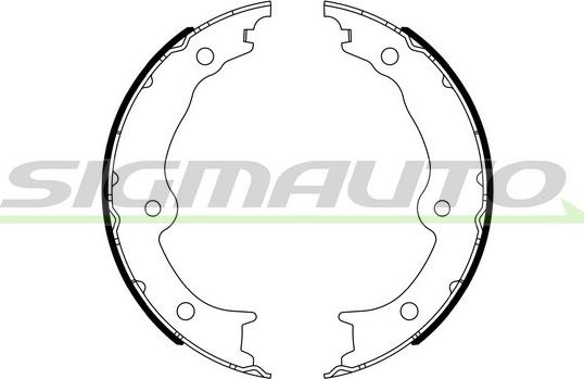 SIGMAUTO SFA993 - Комплект гальм, ручник, парковка avtolavka.club