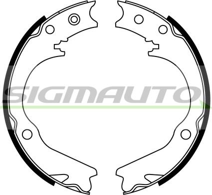 SIGMAUTO SFA892 - Комплект гальм, ручник, парковка avtolavka.club