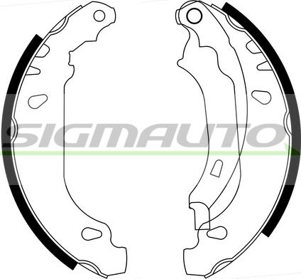 SIGMAUTO SFA386 - Комплект гальм, барабанний механізм avtolavka.club