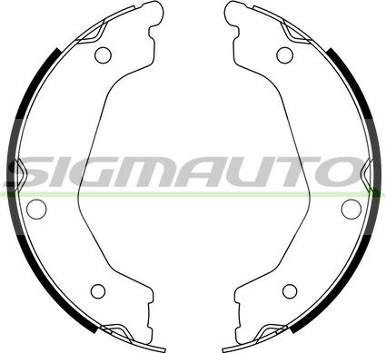 SIGMAUTO SFA764 - Комплект гальм, ручник, парковка avtolavka.club