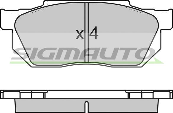 OEMparts H4502S50003 - Гальмівні колодки, дискові гальма avtolavka.club