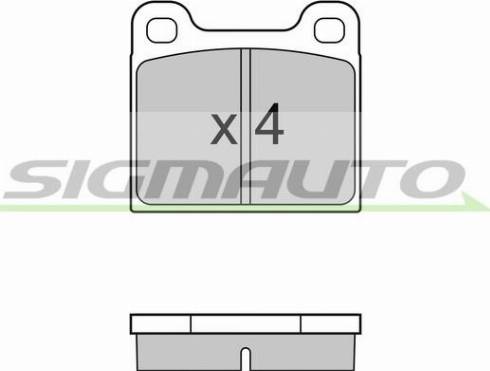 SIGMAUTO SPA096 - Гальмівні колодки, дискові гальма avtolavka.club