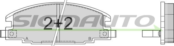 SIGMAUTO SPA367 - Гальмівні колодки, дискові гальма avtolavka.club