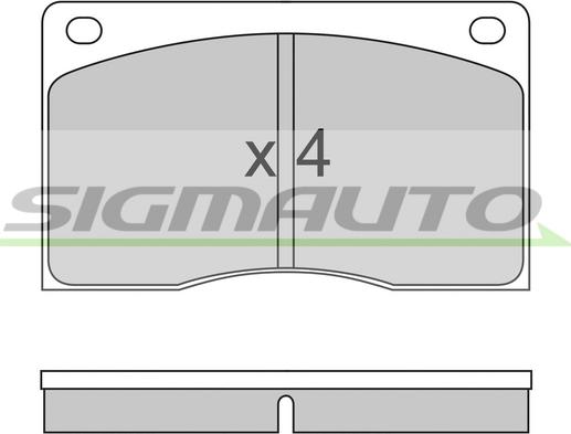 AUTO DELTA DP867 - Гальмівні колодки, дискові гальма avtolavka.club