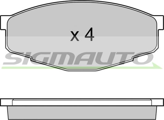 SIGMAUTO SPA232 - Гальмівні колодки, дискові гальма avtolavka.club
