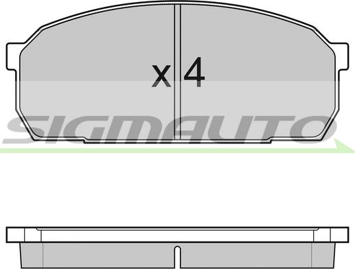 SIGMAUTO SPA756 - Гальмівні колодки, дискові гальма avtolavka.club
