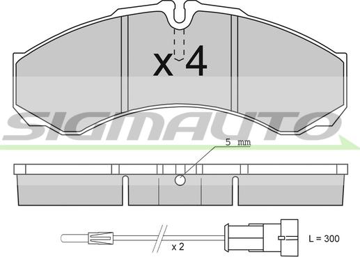 SIGMAUTO SPA706TR - Гальмівні колодки, дискові гальма avtolavka.club