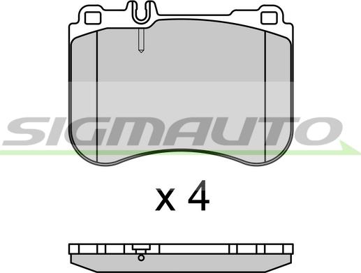 SIGMAUTO SPB696 - Гальмівні колодки, дискові гальма avtolavka.club