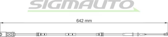 SIGMAUTO WI0905 - Сигналізатор, знос гальмівних колодок avtolavka.club