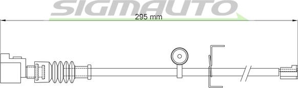 SIGMAUTO WI0908 - Сигналізатор, знос гальмівних колодок avtolavka.club