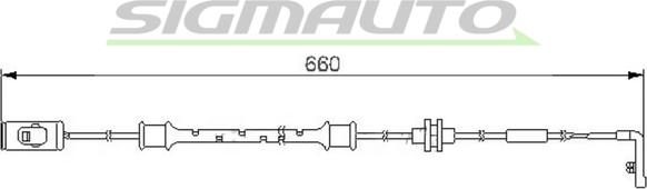 SIGMAUTO WI0559 - Сигналізатор, знос гальмівних колодок avtolavka.club