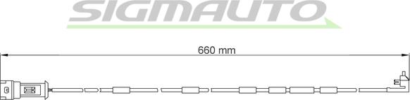 SIGMAUTO WI0518 - Сигналізатор, знос гальмівних колодок avtolavka.club