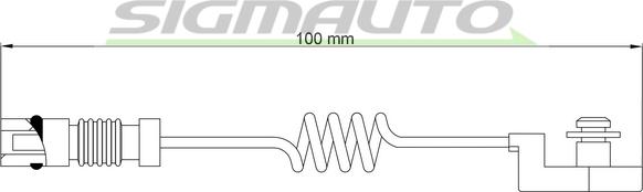 SIGMAUTO WI0580 - Сигналізатор, знос гальмівних колодок avtolavka.club