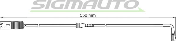 SIGMAUTO WI0534 - Сигналізатор, знос гальмівних колодок avtolavka.club