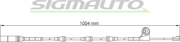 SIGMAUTO WI0696 - Сигналізатор, знос гальмівних колодок avtolavka.club