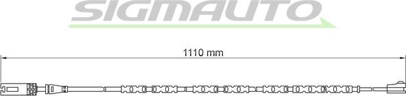 SIGMAUTO WI0691 - Сигналізатор, знос гальмівних колодок avtolavka.club