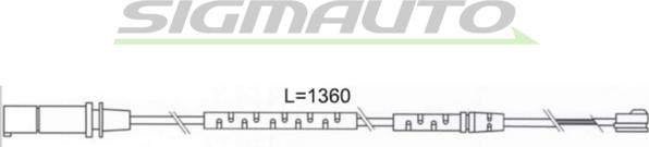 SIGMAUTO WI0693 - Сигналізатор, знос гальмівних колодок avtolavka.club