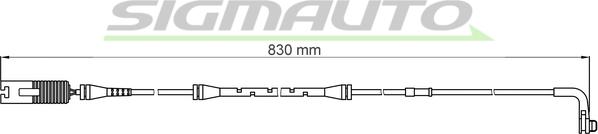 SIGMAUTO WI0608 - Сигналізатор, знос гальмівних колодок avtolavka.club