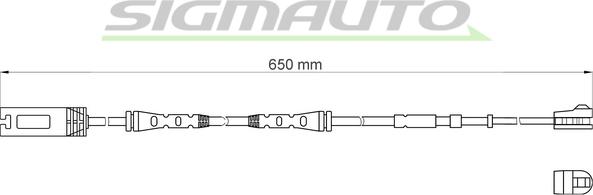 SIGMAUTO WI0689 - Сигналізатор, знос гальмівних колодок avtolavka.club